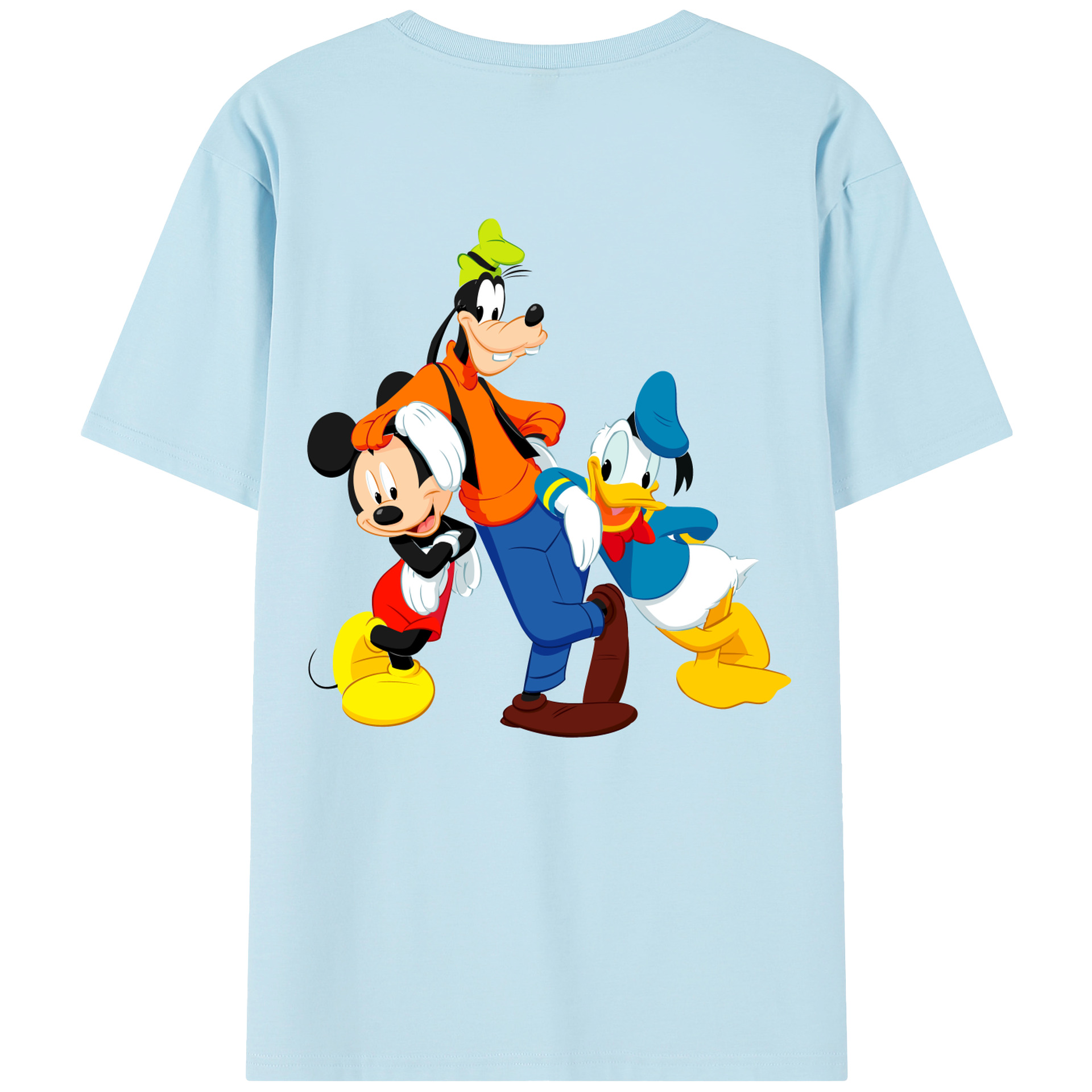 （画像用） ミッキーマウス Mickey Mouse 綿100％半袖Tシャツ（背面プリント）